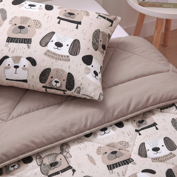 VUODEVAATTEET - Lazy lasten peitto Koirat Taupe