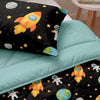 VUODEVAATTEET - Lazy peitto Kids Astronaut Musta