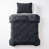 VUODEVAATTEET - Lazy Teddy/Sametti musta Tyynyliinoilla Lazy peitto