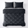 VUODEVAATTEET - Lazy Teddy/Sametti musta Tyynyliinoilla Lazy peitto