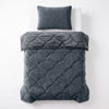 VUODEVAATTEET - Lazy Teddy/Velvet Antrasiitti Tyynyliinoilla Lazy peitto