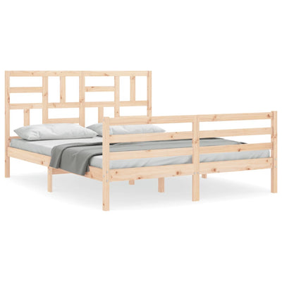 Sängynrunko päädyllä King Size täysi puu
