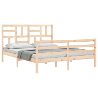Sängynrunko päädyllä King Size täysi puu