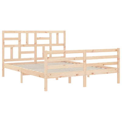 Sängynrunko päädyllä King Size täysi puu