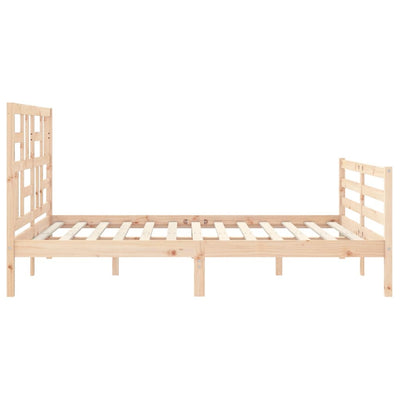 Sängynrunko päädyllä King Size täysi puu