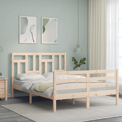 Sängynrunko päädyllä Small Double täysi puu