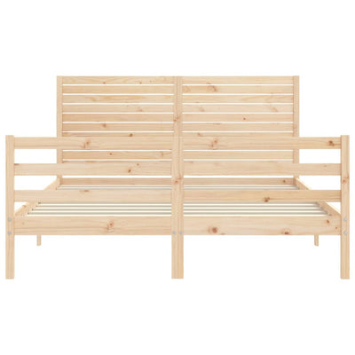 Sängynrunko päädyllä King Size täysi puu
