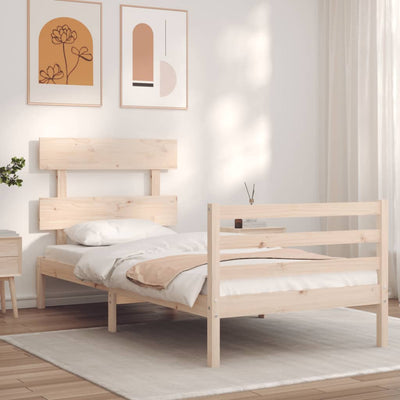 Sängynrunko päädyllä Small Single täysi puu