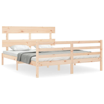 Sängynrunko päädyllä King Size täysi puu