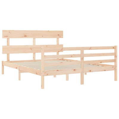 Sängynrunko päädyllä King Size täysi puu