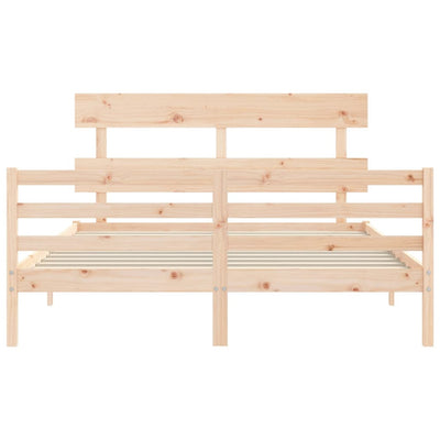 Sängynrunko päädyllä King Size täysi puu