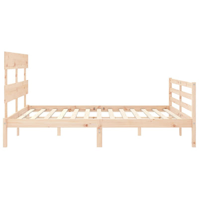 Sängynrunko päädyllä King Size täysi puu