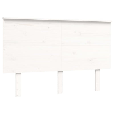 Sängynrunko päädyllä valkoinen Small Double täysi puu