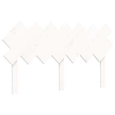 Sängynrunko päädyllä valkoinen 140x190 cm täysi puu