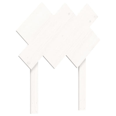 Sängynrunko päädyllä valkoinen 90x200 cm täysi puu