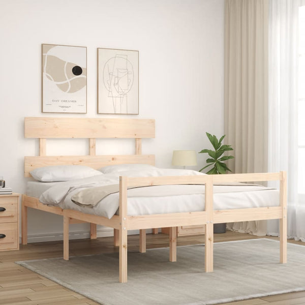 Vanhusten sänky päädyllä Small Double täysi puu