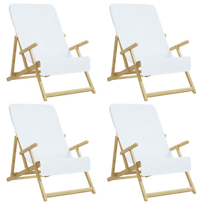 Rantapyyhkeet 4 kpl valkoinen 60x135 cm kangas 400 GSM