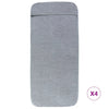 Rantapyyhkeet 4 kpl harmaa 60x135 cm kangas 400 GSM