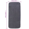 Rantapyyhkeet 4 kpl antrasiitti 60x135 cm kangas 400 GSM