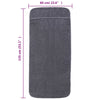 Rantapyyhkeet 6 kpl antrasiitti 60x135 cm kangas 400 GSM