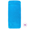 Rantapyyhkeet 6 kpl turkoosi 60x135 cm kangas 400 GSM