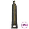 Hiekkasäkit 50 kpl tummanvihreä 103x25 cm HDPE
