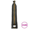 Hiekkasäkit 100 kpl tummanvihreä 103x25 cm HDPE