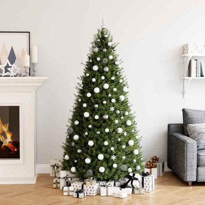 Valkoinen ja harmaa joulupallosarja Stancuta 111-osainen (polystyreeni)