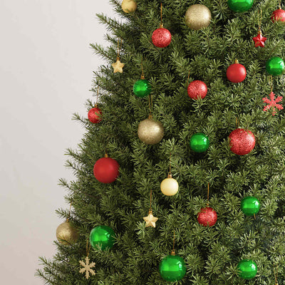 Punainen/vihreä/kulta joulupallosarja Stancuta 112-osainen (polystyreeni)