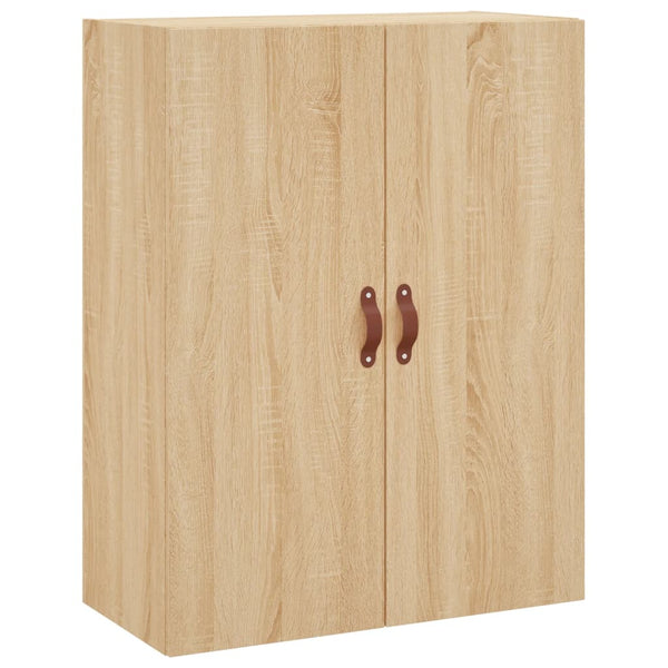Seinäkiinnitettävät 2 kpl kaappia Sonoma-tammesta 69,5x34x90 cm