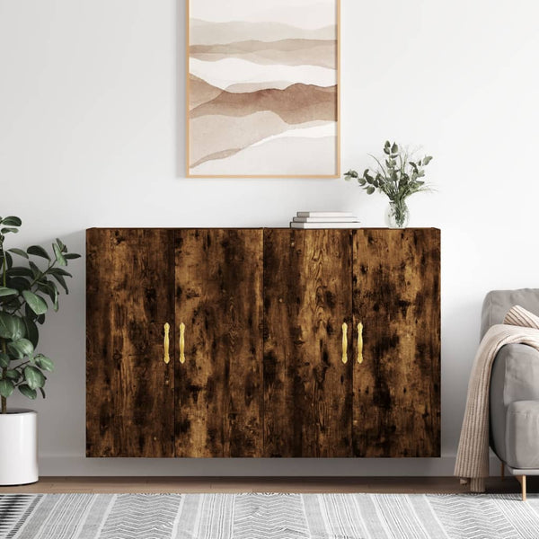 2 kpl savutammi seinäkaappeja mitat 69,5x34x90 cm