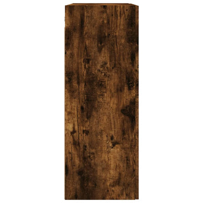Seinäkiinnitettävät kaapit 2 kpl savutammi 69,5x34x90 cm