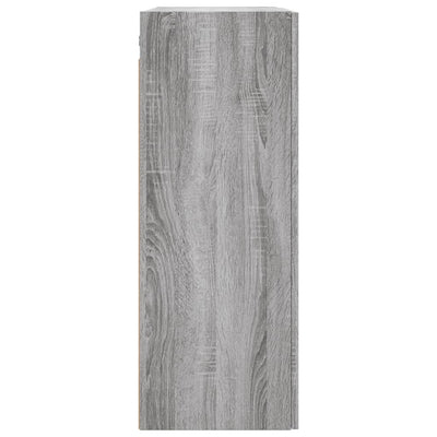 Seinäkiinnitettävät kaapit 2 kpl harmaa Sonoma 69,5x34x90 cm