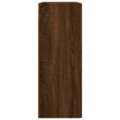 Seinäkiinnitettävät kaapit 2 kpl ruskea tammi 69,5x34x90 cm