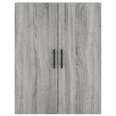 Seinäkiinnitettävät kaapit 2 kpl harmaa Sonoma 69,5x34x90 cm