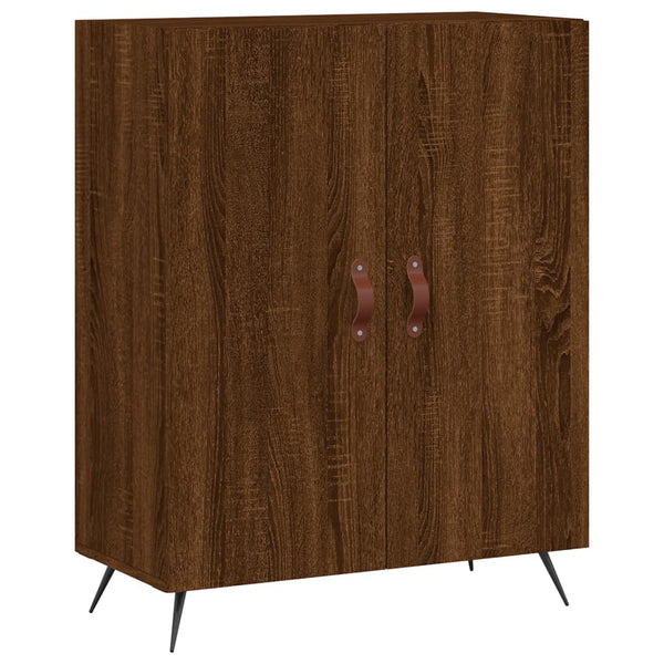 Kaappi ruskea tammi 69,5x34x180 cm tekninen puu