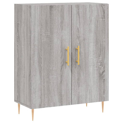 Kaappi harmaa Sonoma 69,5x34x180 cm tekninen puu