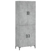 Kaappi 69,5x34x180 cm betoni