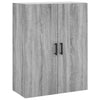 Kaappi harmaa Sonoma 69,5x34x180 cm tekninen puu (75)