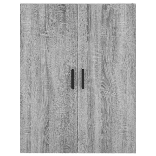 Kaappi harmaa Sonoma 69,5x34x180 cm tekninen puu (75)