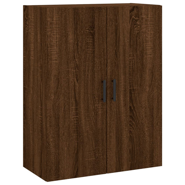 Kaappi ruskea tammi 69,5x34x180 cm tekninen puu