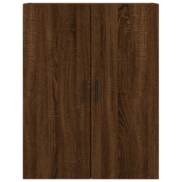 Kaappi ruskea tammi 69,5x34x180 cm tekninen puu