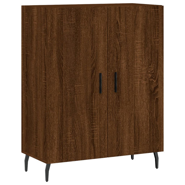 Kaappi ruskea tammi 69,5x34x180 cm tekninen puu