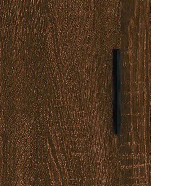 Kaappi ruskea tammi 69,5x34x180 cm tekninen puu
