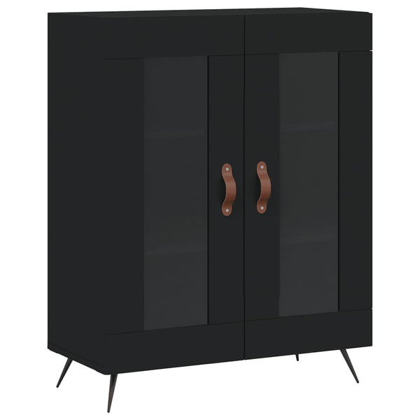 Kaappi musta 69,5x34x180 cm tekninen puu