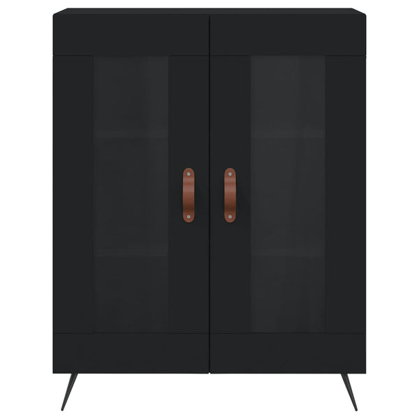 Kaappi musta 69,5x34x180 cm tekninen puu