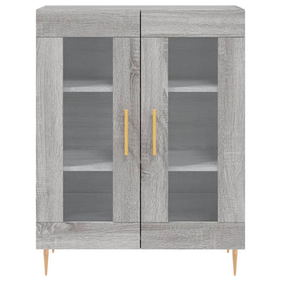 Kaappi harmaa Sonoma 69,5x34x180 cm tekninen puu