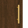 Kaappi ruskea tammi 69,5x34x180 cm tekninen puu