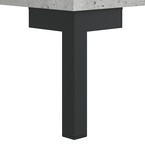 Kaappi betoninharmaa 69,5x34x180 cm tekninen puu (97)