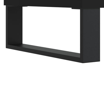 Kaappi musta 69,5x34x180 cm tekninen puu